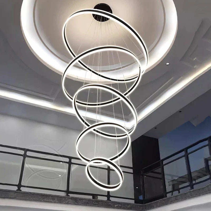 Afralia™ Nordic Home Decor Stair Chandelier Living Room Bedroom Dining Room Pendant Lights Ceiling Light Indoor Lighting