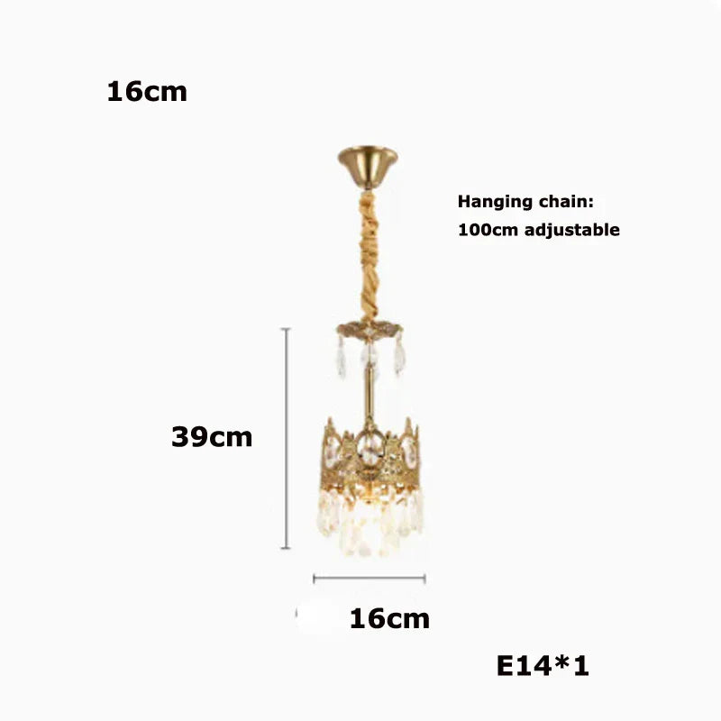 Afralia™ Crystal LED Pendant Light for Living Room