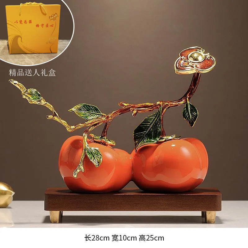 Persimmons Ornaments Home Decor Living Room Porch Cabinets Housewarming Gift Afralia™