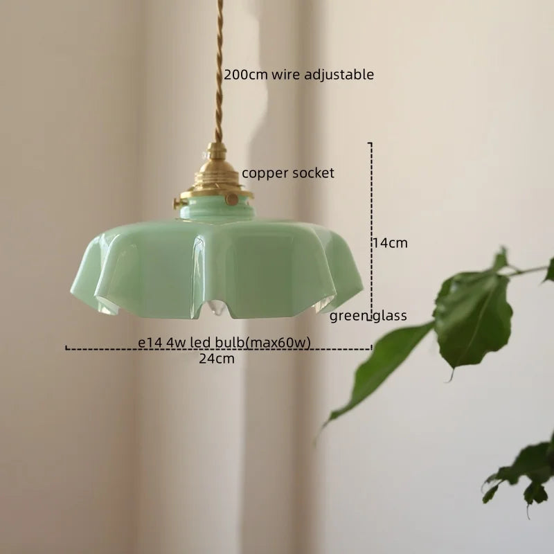 Afralia™ Yellow Glass LED Pendant Light: Modern Nordic Hanging Lamp for Dining Room & Kitchen