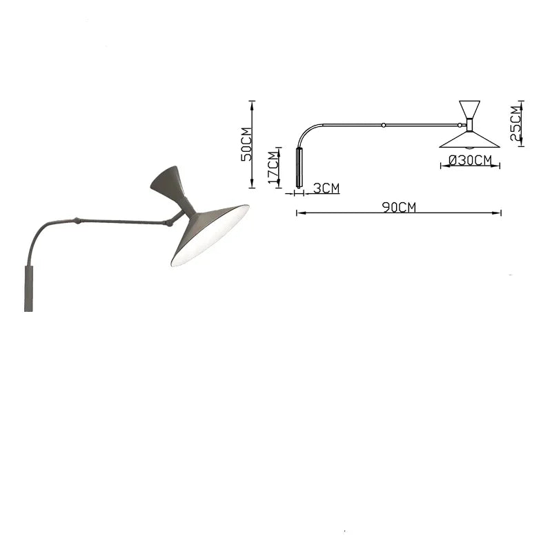 Afralia™ Marseille Rotary Wall Lamp - Adjustable Up/Down Lighting for Living Room & Bedroom