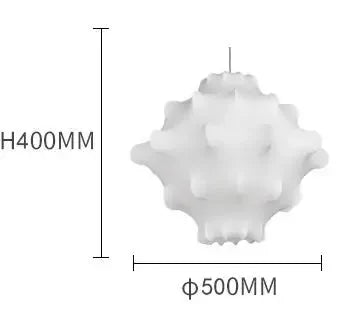 Afralia™ Silk Cocoon Pendant Light for Living Room Bedroom Dining Decor