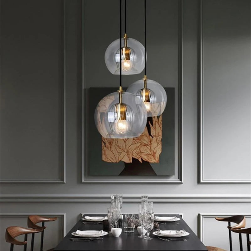 Afralia™ Modern Glass Pendant Lamp - Elegant Illumination for Living Spaces