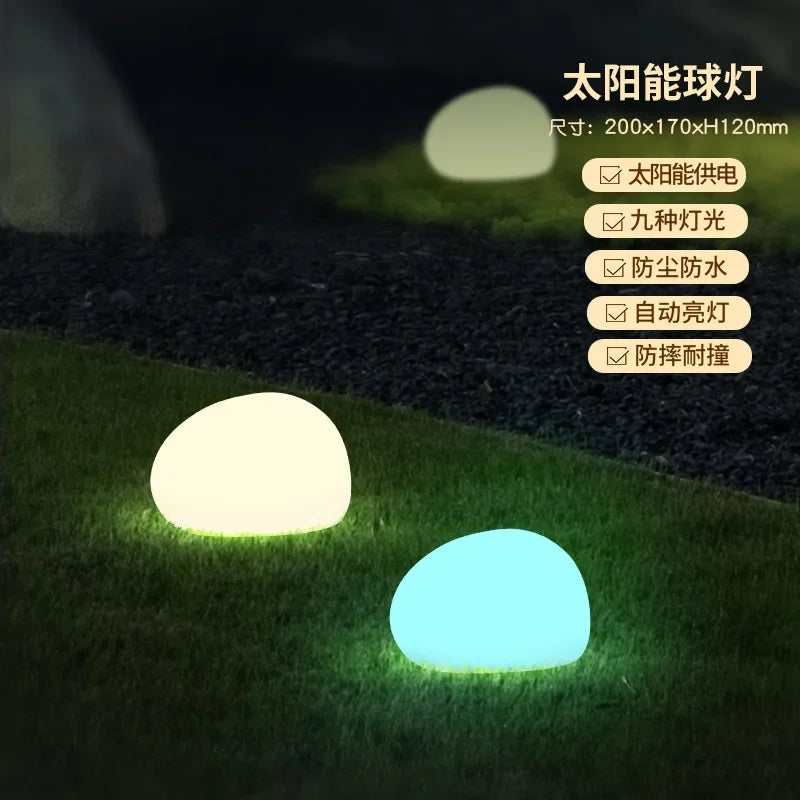 Afralia™ Solar Stone Light: Waterproof LED Lamp for Outdoor Patio, Yard, Garden, Lawn