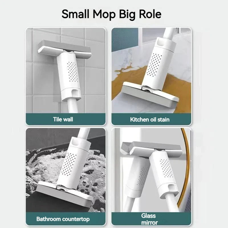Afralia™ Mini Squeeze Mop: Multi-Use Hand Countertop Cleaner & Drainer