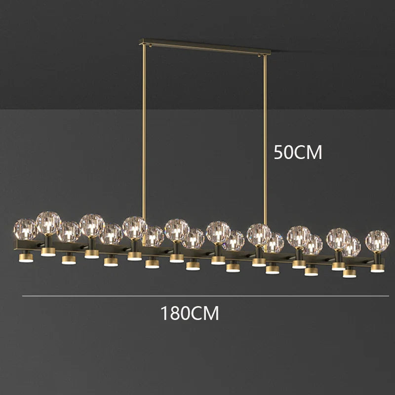 Afralia™ Crystal Chandelier Luxury Pendant Light for Living and Dining Room