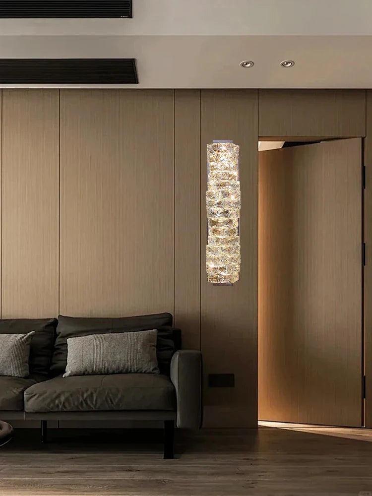 Afralia™ Crystal Wall Sconce Lamps: Luxury Indoor Wall Lights for Modern Room Decor & Bedside Lighting.