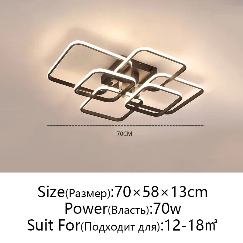 Afralia™ LED Ceiling Light: Modern Dimmable Fixture for Home Living Room, Bedroom, Dining Room