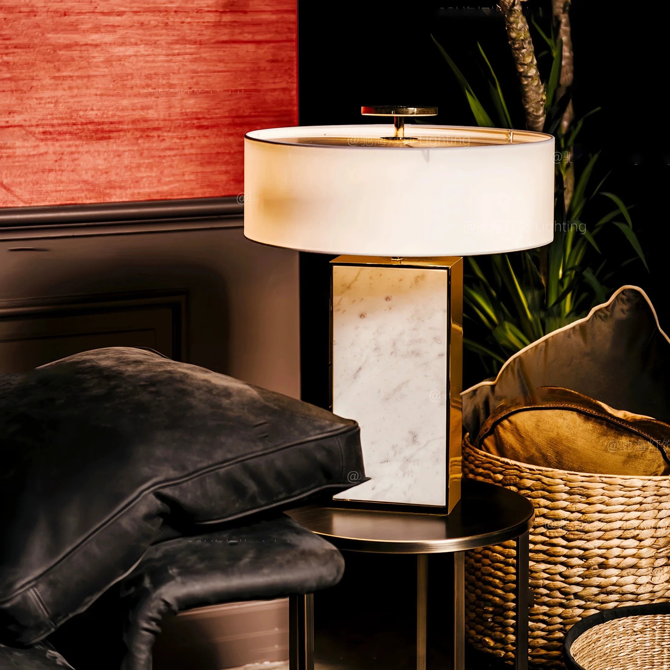 Afralia™ Marble Table Lamps: High-End LED Luxury Desk Lights for Home Decor