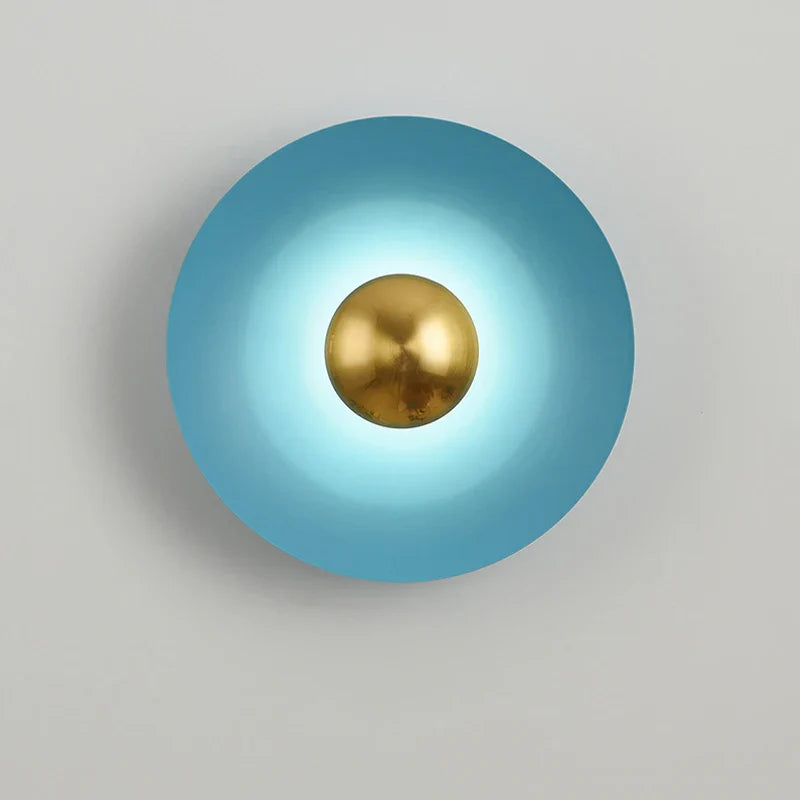 Afralia™ Golden Macaroon LED Wall Lamp for Bedroom & Living Room