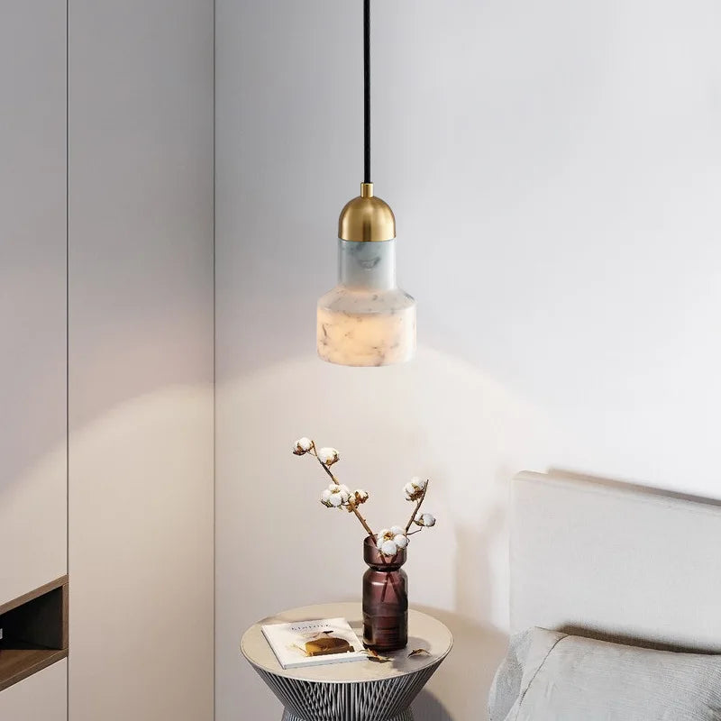 Afralia™ Emerald-Green LED Pendant Lamp for Dining Living Room Loft Bar Bedside