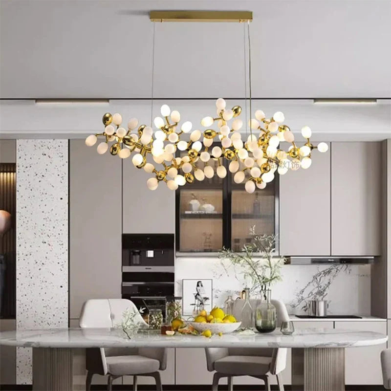 Afralia™ Modern Ceiling Chandelier: Stylish Hanging Light Fixture for Dining & Living Room Lighting