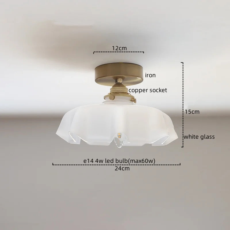 Afralia™ Yellow Glass LED Pendant Light: Modern Nordic Hanging Lamp for Dining Room & Kitchen