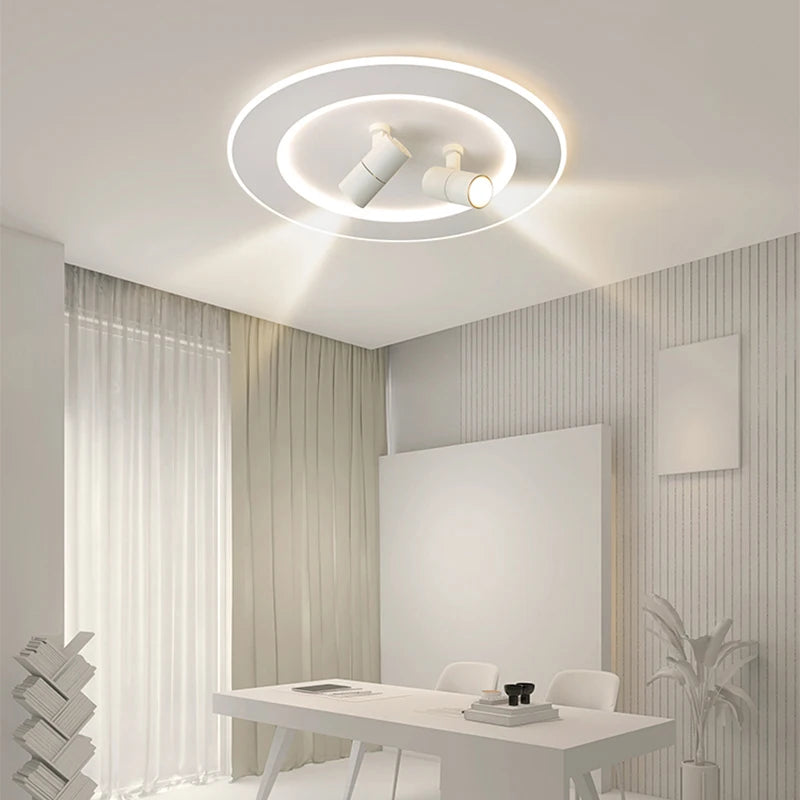 Afralia™ Modern LED Ceiling Lamps with Spotlight - Stylish Corridor Chandeliers for Living and Dining Rooms