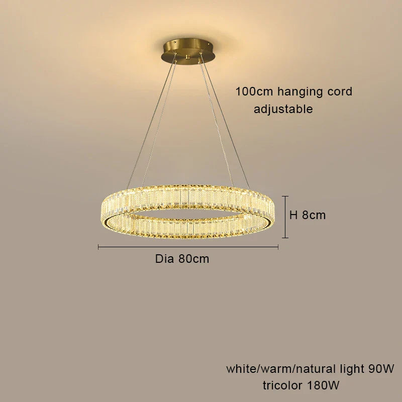 Afralia™ Crystal Chandelier Pendant Lamps for Home Decor and Modern Living Room Lighting