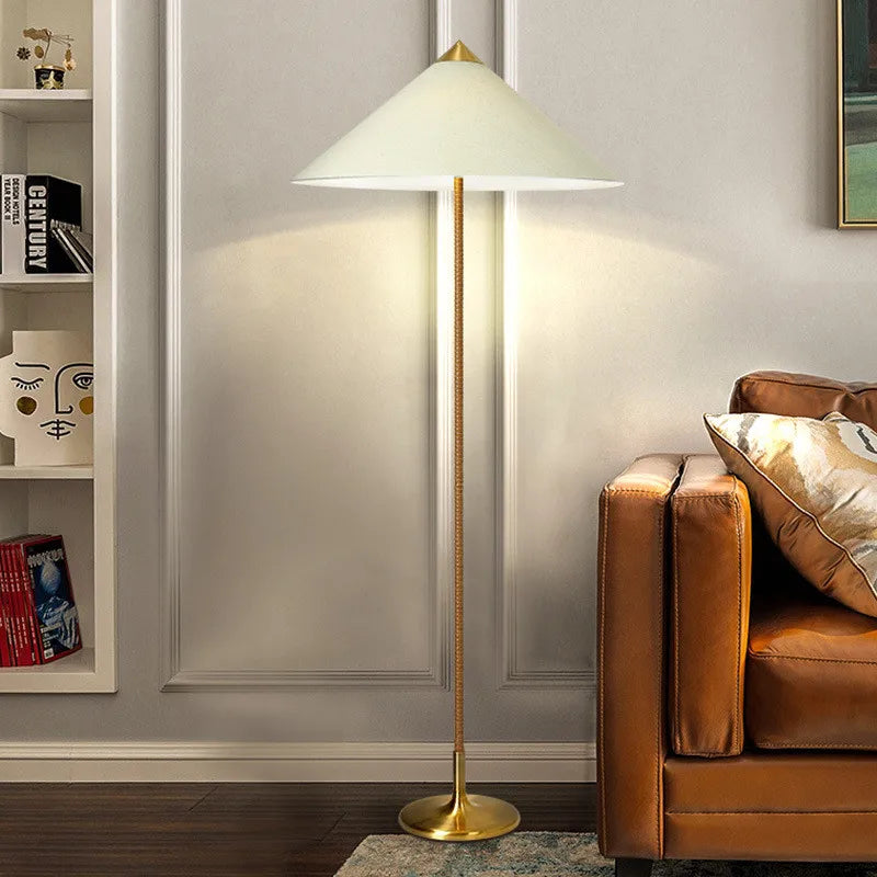 Afralia™ Wabi Sabi Rattan LED Floor Lamp by Tynell: Minimalist Bedroom Standing Light