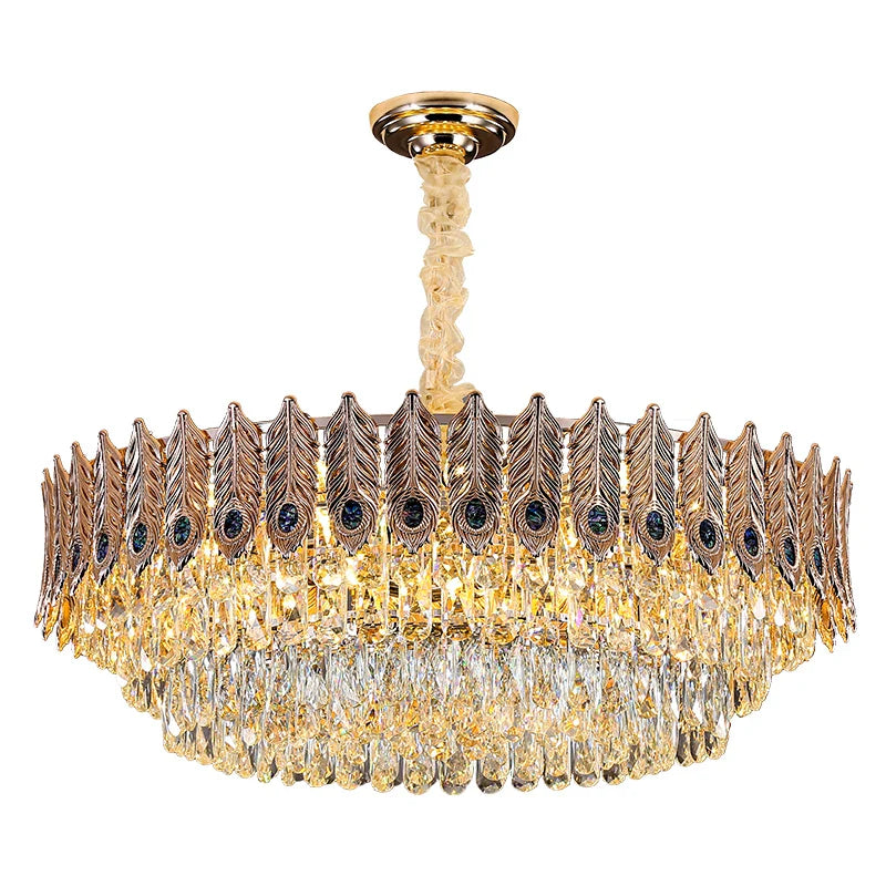 Afralia™ Crystal Chandelier: Elegant Post-Modern Living Room & Bedroom Lighting