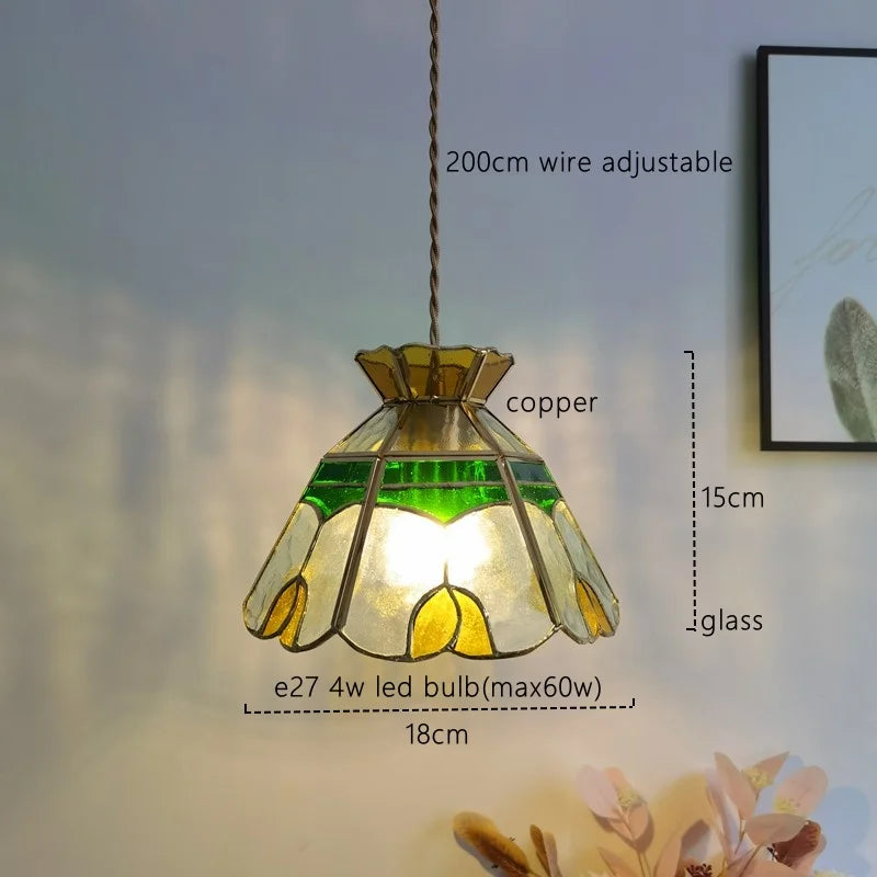 Afralia™ Copper LED Pendant Light for Home, Bar, Bedroom, Restaurant, or Cafe