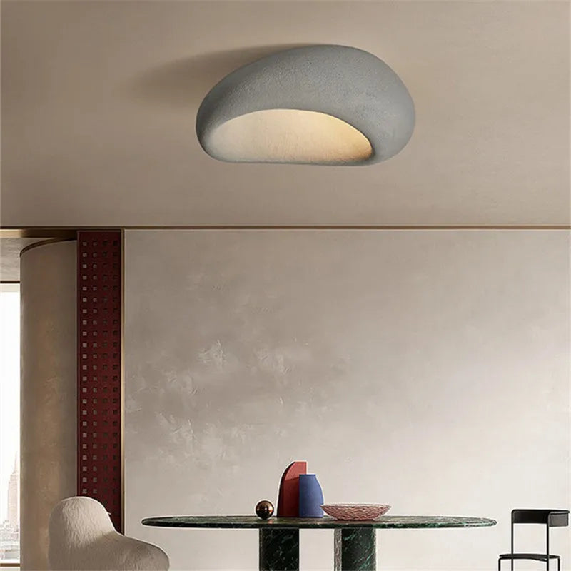 Afralia™ Khmara E27 Ceiling Light: Nordic Wabi Sabi Art for Home Living Room Décor