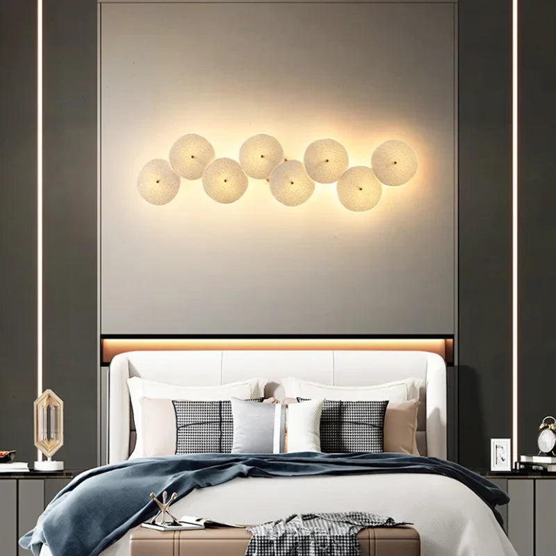 Afralia™ Modern Ceramics Wall Sconces LED Lights for Home Living Room Decor