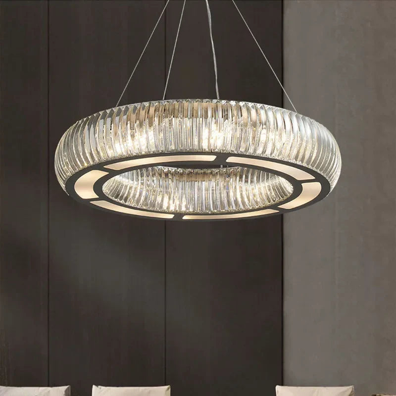 Afralia™ Crystal Luxury Living Room Ceiling Light Fixture Hanging Lamp