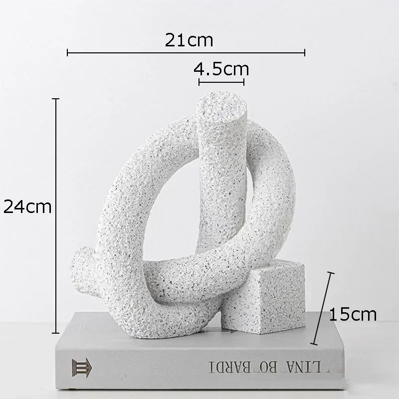 Afralia™ Abstract Twisted Knot Sculpture for Room Aesthetics Decor