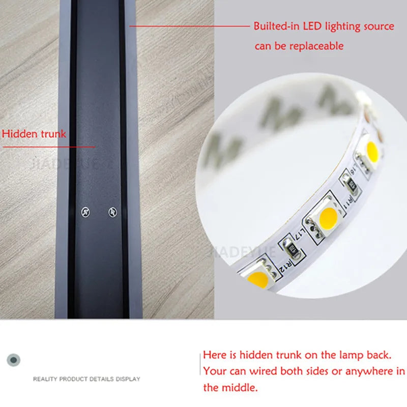 Afralia™ LED Outdoor Wall Light Waterproof Modern Garden Balcony Decoration Lighting