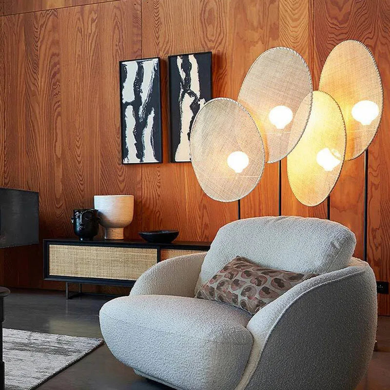 Afralia™ Rattan Weave Floor Lamp - Southeast Asian Style for Home and Office Lighting