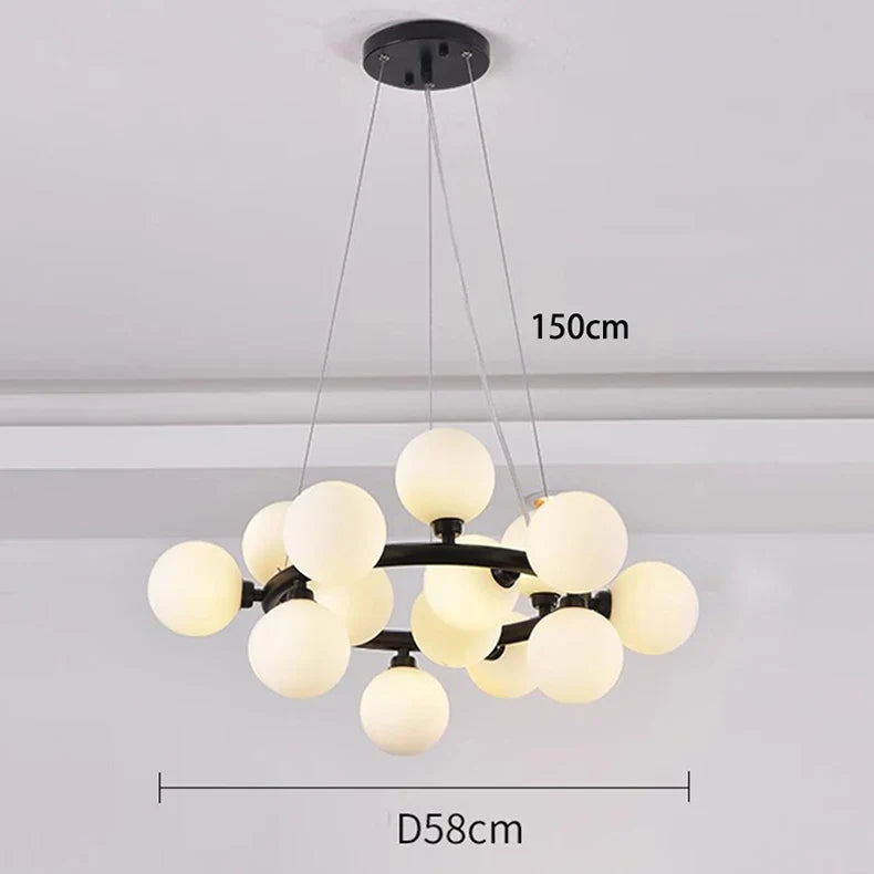 Afralia™ Modern LED Pendant Chandeliers for Indoor Living Room & Dining Room Lighting