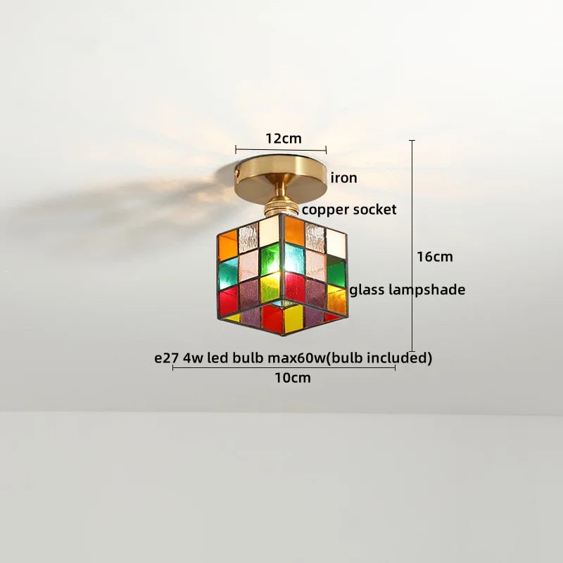 Afralia™ Glass LED Ceiling Lights Modern Art Decor for Home Living Room Lighting