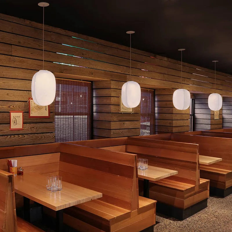 Afralia™ Silk Pendant Lights: Modern Wabi Sabi Design for Dining, Bedroom, Bar & Study