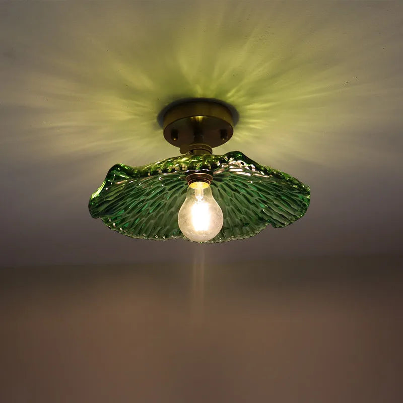Afralia™ LED Glass Ceiling Lamp Modern Indoor Lighting Fixture