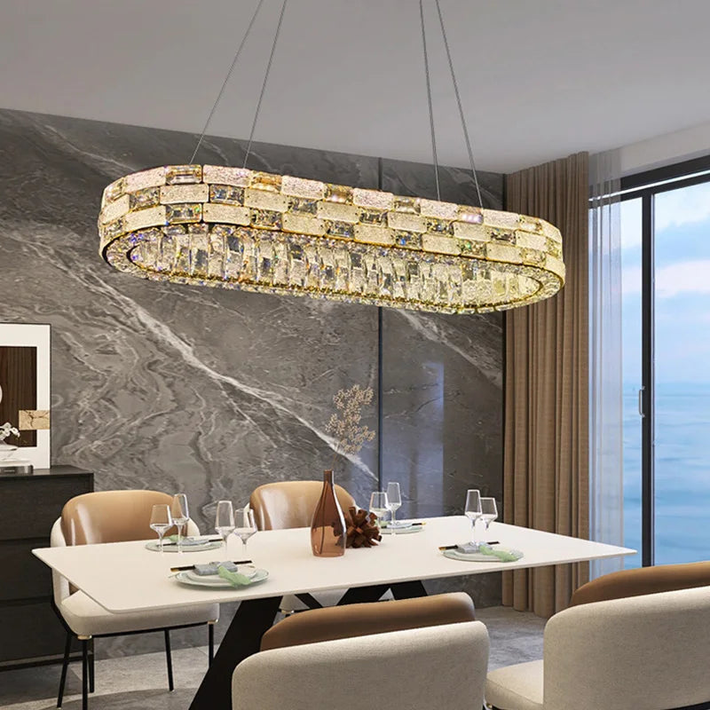 Afralia™ Crystal Pendant Chandelier - Postmodern Nordic Luxury Lighting Fixtures