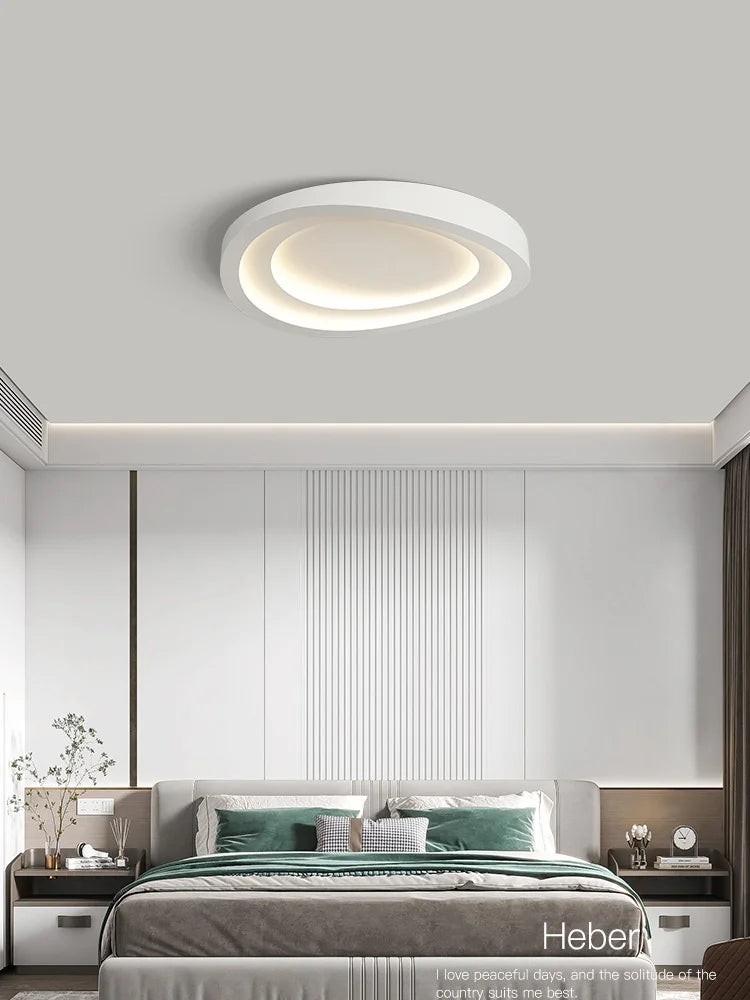 Afralia™ Round Master Bedroom Lamp: Modern Nordic LED Ceiling Lamps for Living & Study Rooms