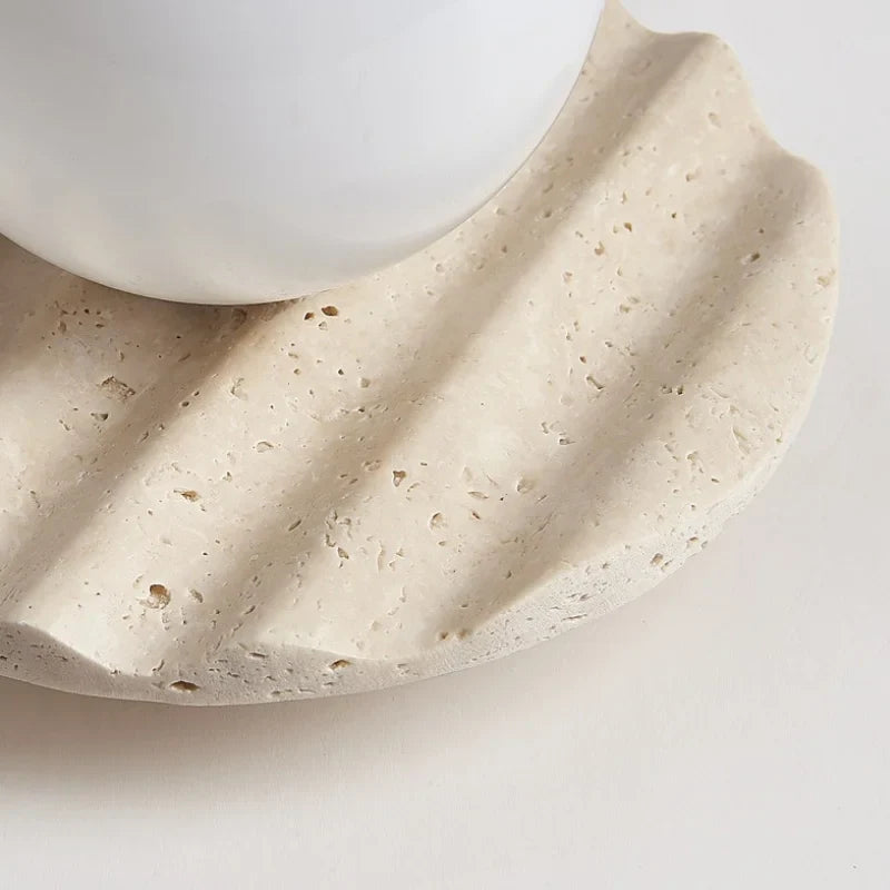 Afralia™ Natural Stone LED Ceiling Light | Modern Indoor Living Room Lamp