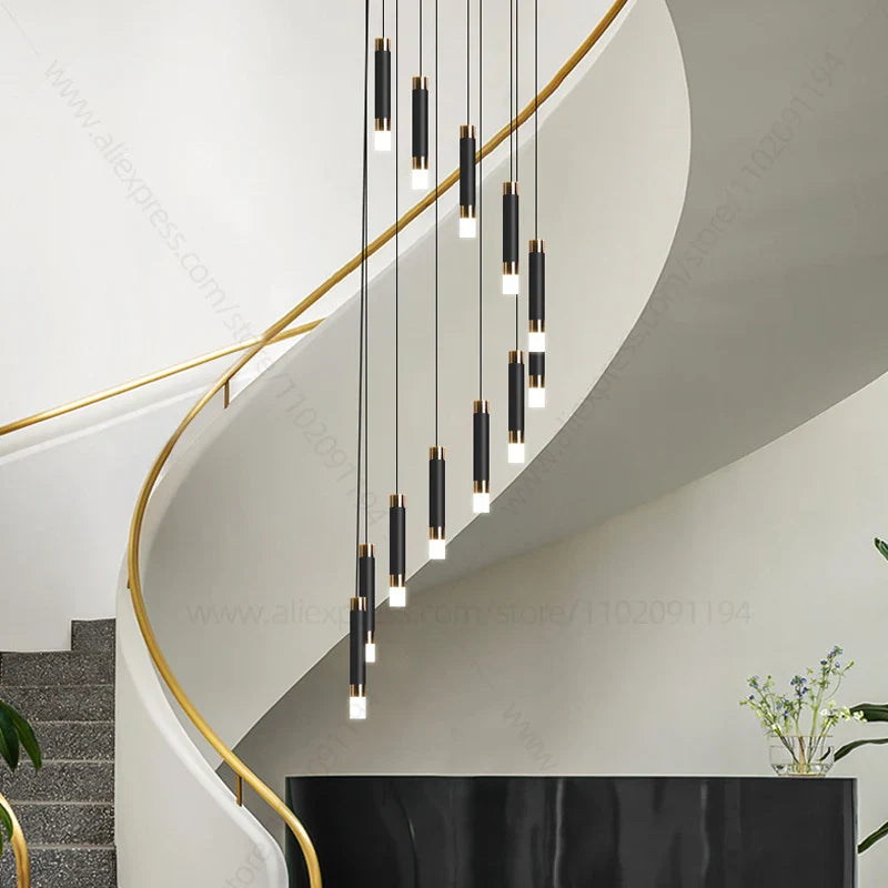 Afralia™ LED Chandelier: Modern Nordic Acrylic Luxury Lighting for Home Decor