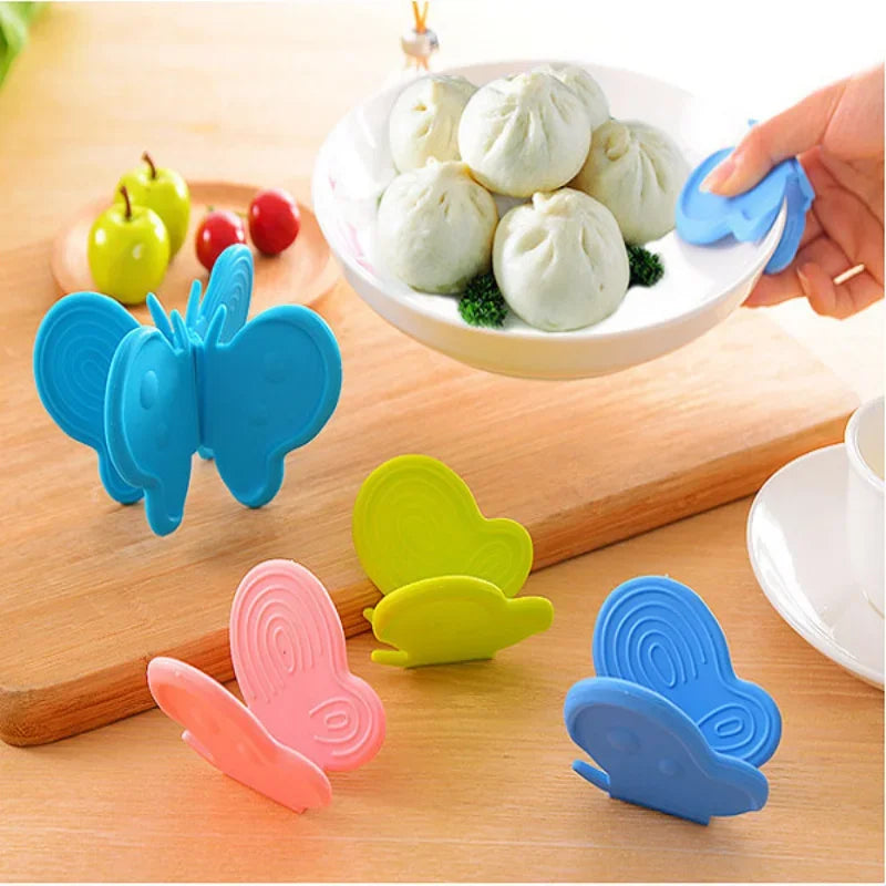 Afralia™ Butterfly Silicone Insulation Plate Clamp Kitchen Tool