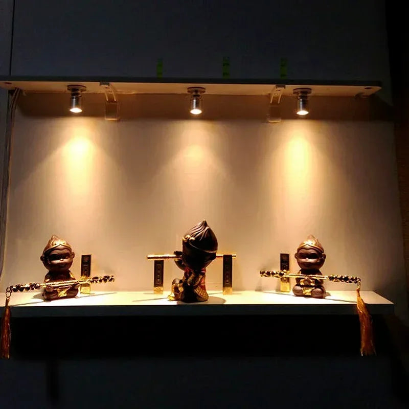 Afralia™ Mini Spotlight: Dimmable USB Focus for Cabinets, Wine Closets, Model Display Case