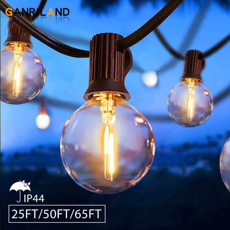 Afralia™ Outdoor Connectable Globe LED String Lights for Garden Decor