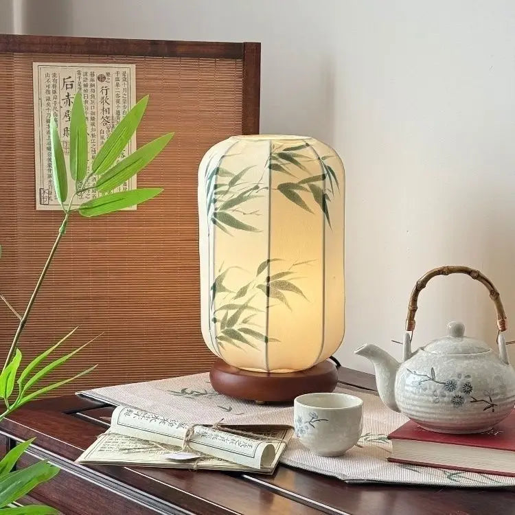 Afralia™ Chinese Fabric Desk Lamp: Antique Handheld Palace Lantern, Ancient Style Atmosphere Light