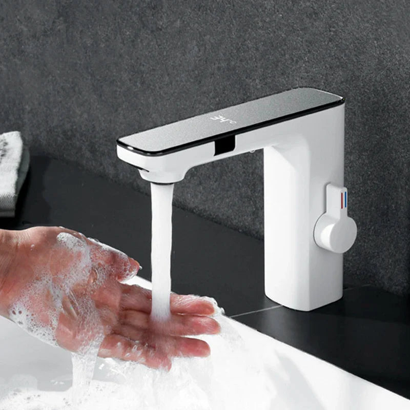 Afralia™ Smart LCD Display Basin Faucet with Temperature Sensing Feature is the new title.