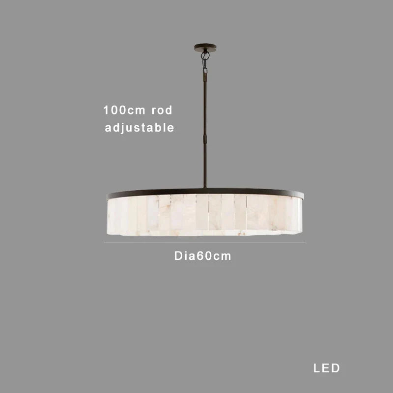 Afralia™ Luxury Marble Ceiling Pendant Light: Elegant LED Dimmable Fixture for Living Room