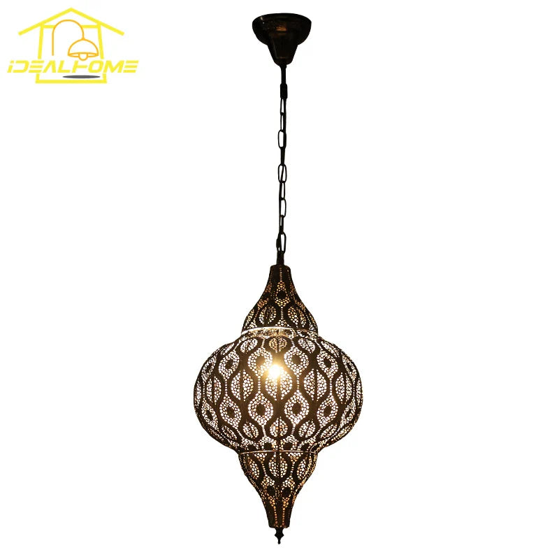 Afralia™ Vintage Arabian Pendant Lights LED E27 Hanging Lamp for Restaurants and Hotels