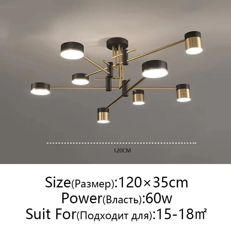 Afralia™ Nordic Chandelier: Luxury Modern Minimalist Living Room Dining Room Bedroom Lamp