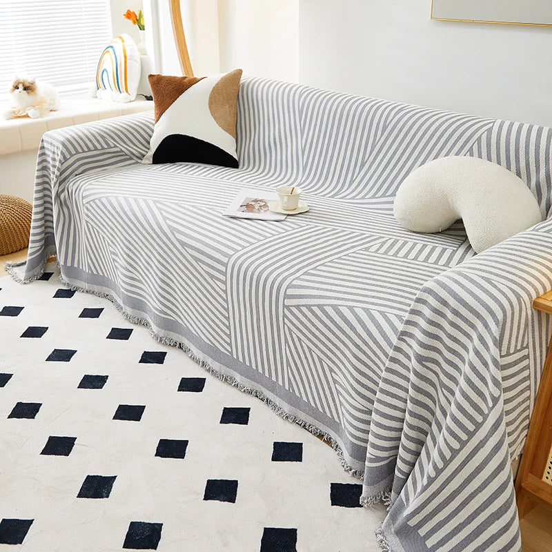 Afralia™ Chenille Sofa Cover: Thick, Non-slip Couch Towel for Pets and Kids