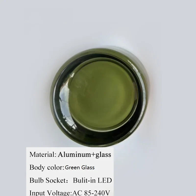 Afralia™ Moon Lamp LED Wall Lights Glass Aluminum Modern Miroir Mural