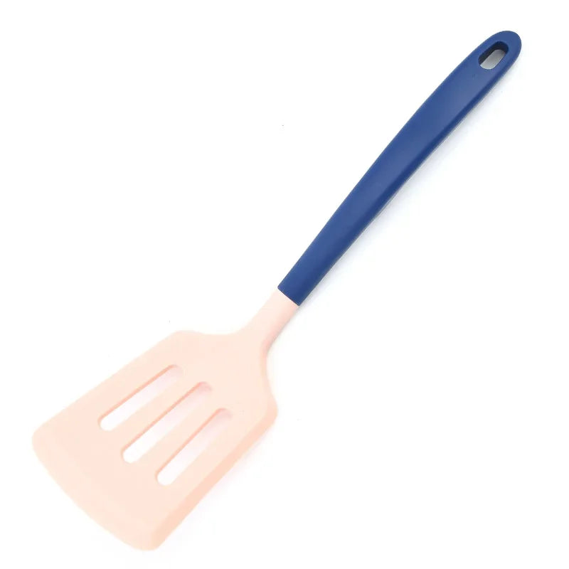 Afralia™ Silicone Kitchen Utensils Set for Cooking - Large Turner, Spatula, and Fish Frying Shovel