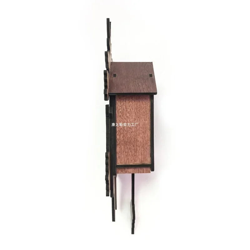 Afralia™ Wooden Cuckoo Clock: Handmade Traditional Wall Clock for Home Decor