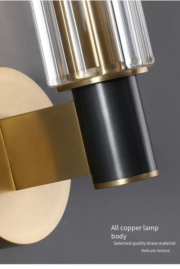 Afralia™ Luxury Copper Moon Wall Light - Decorative LED Wall Lamp for Home Bedroom