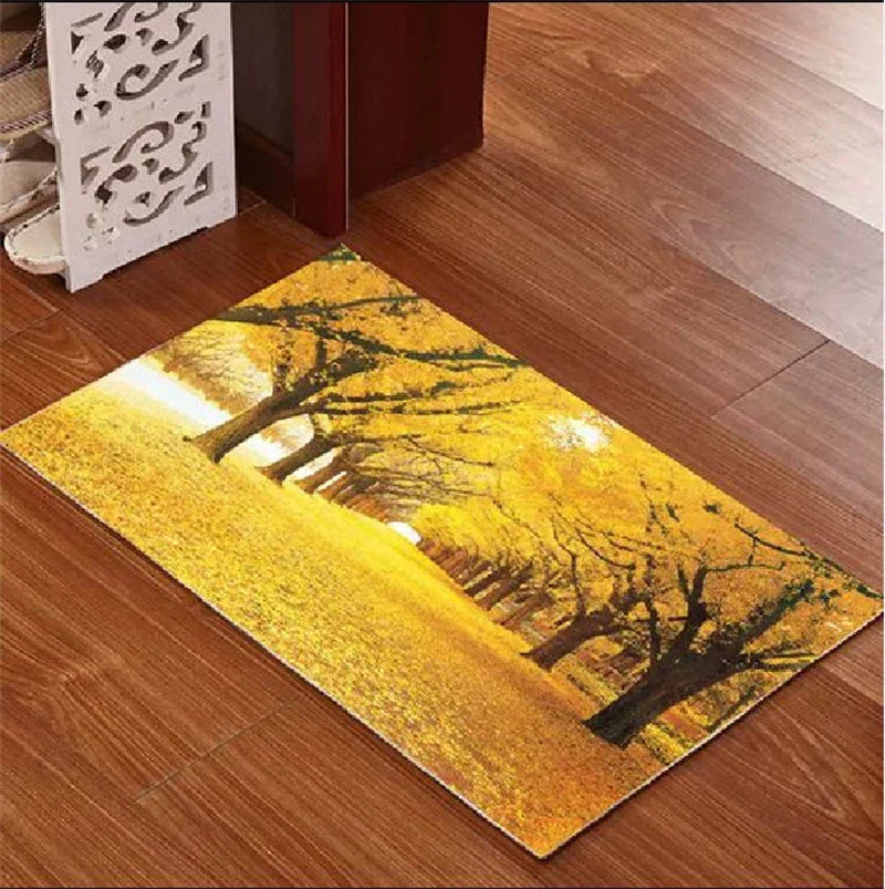 Afralia™ Underwater World Crystal Velvet Door Mat: Anti-Slip, Durable, Easy to Clean Rug